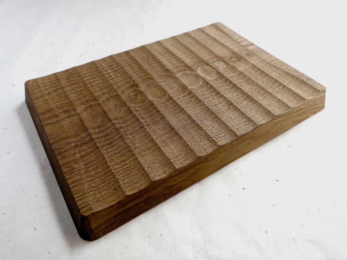 【お値下‼️⠀】我谷盆 栗材4 我谷盆 栗 30×21×2.5cm 栗渋染め | 明野の小さなお盆や