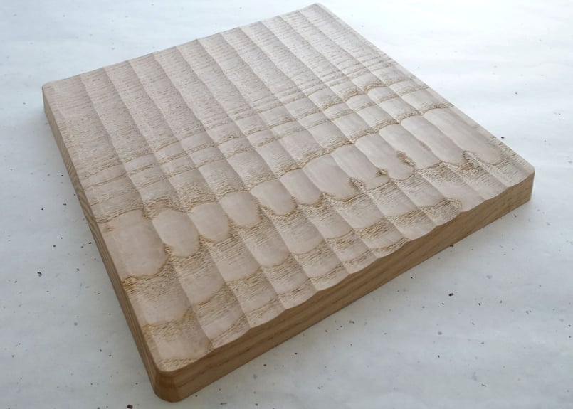 予約商品】我谷盆 栗 30×30×2.5cm 無塗装 No.2 | 明野の小さなお盆や
