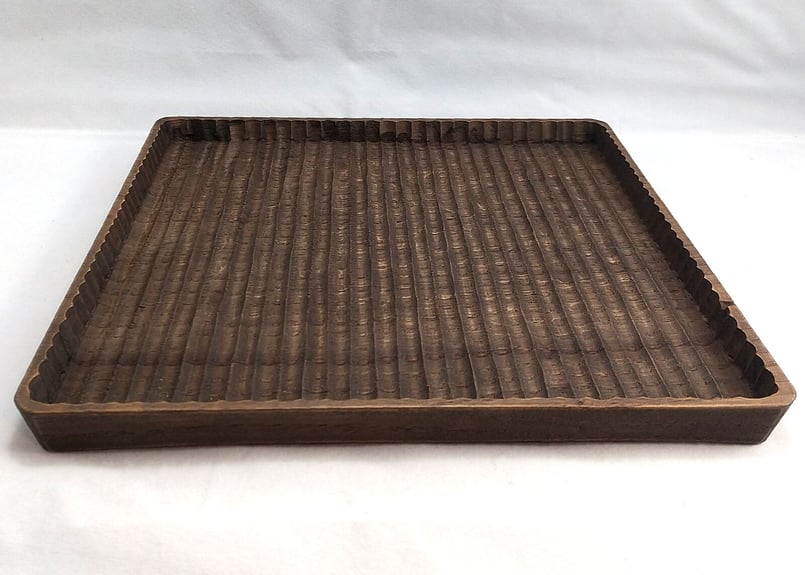 予約商品】我谷盆 #164 栗 30×30×2.5 cm ダークブラウン No290 | 明