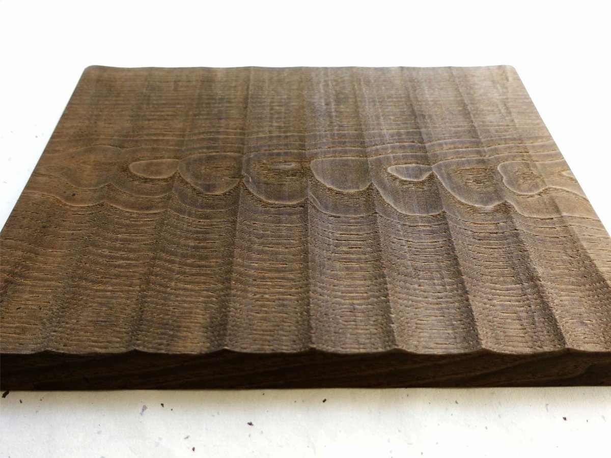 【お値下‼️⠀】我谷盆 栗材4 我谷盆 栗 36×26×2.5cm 栗渋染め | 明野の小さなお盆や