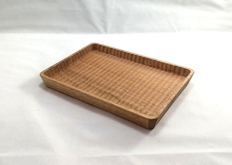 予約商品】我谷盆 #152 胡桃 21×15×2.5cm ナチュラル No255 | 明野の...