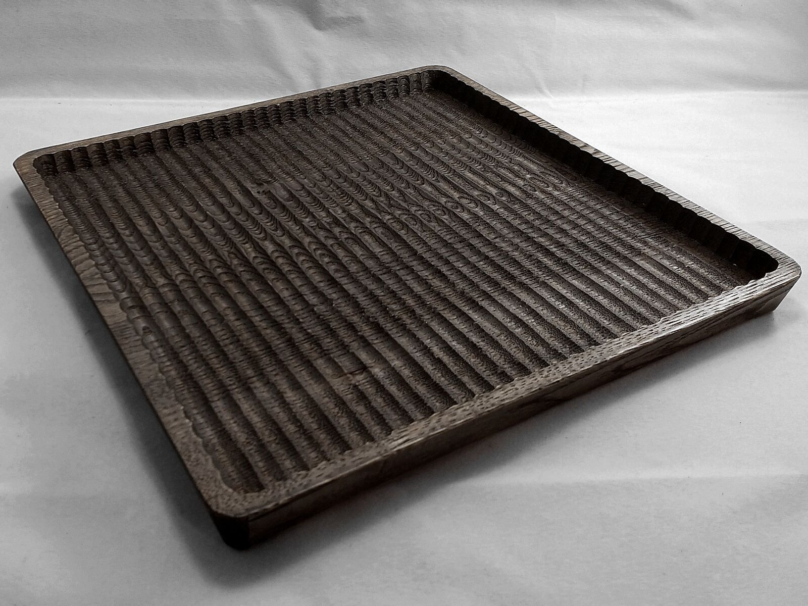 予約商品】我谷盆 #160 栗 30×30×2.5 cm ダークグレー No263 | 明野