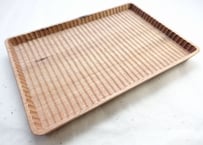 我谷盆 胡桃 26×18×2cm ナチュラル ☆レビュー1件 | 明野の小さなお盆や