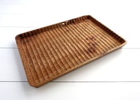 予約商品】入隅 我谷盆 #184 栗 18×18×2.5 cm ブラウン No326 |