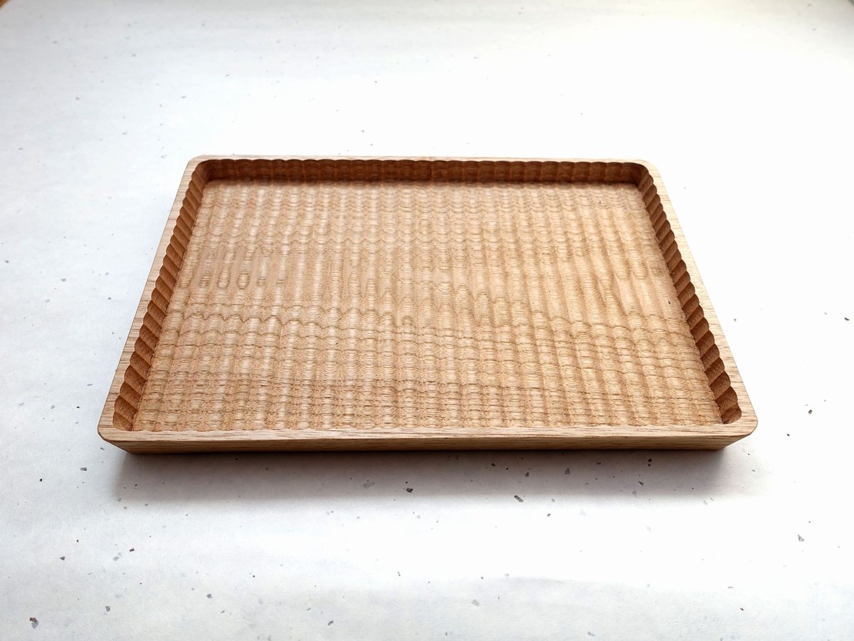 我谷盆 胡桃 26×18×2cm ナチュラル ☆レビュー1件 | 明野の小さなお盆や