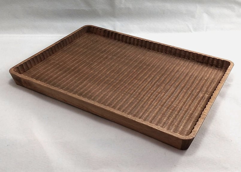 我谷盆　No.27 予約商品】我谷盆 #185 胡桃 30×21×2.5cm ブラウン No327 | 明野の小
