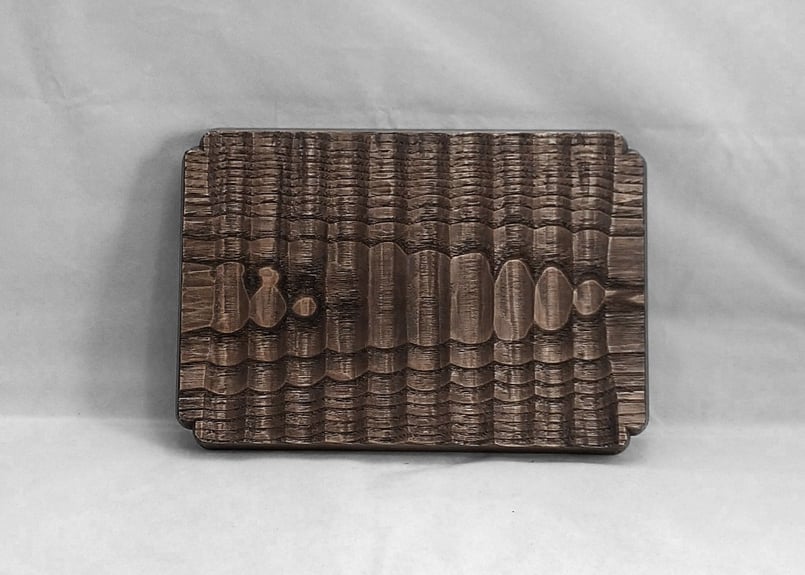 予約商品】入隅 我谷盆 #181 栗 26×18×2.5 cm ダークブラウン No323