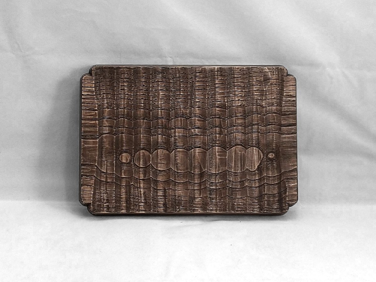 予約商品】入隅 我谷盆 #180 栗 26×18×2.5 cm ダークブラウン 予約商品】入隅 我谷盆 #180 栗 26×18×2.5 cm ダークブラウン