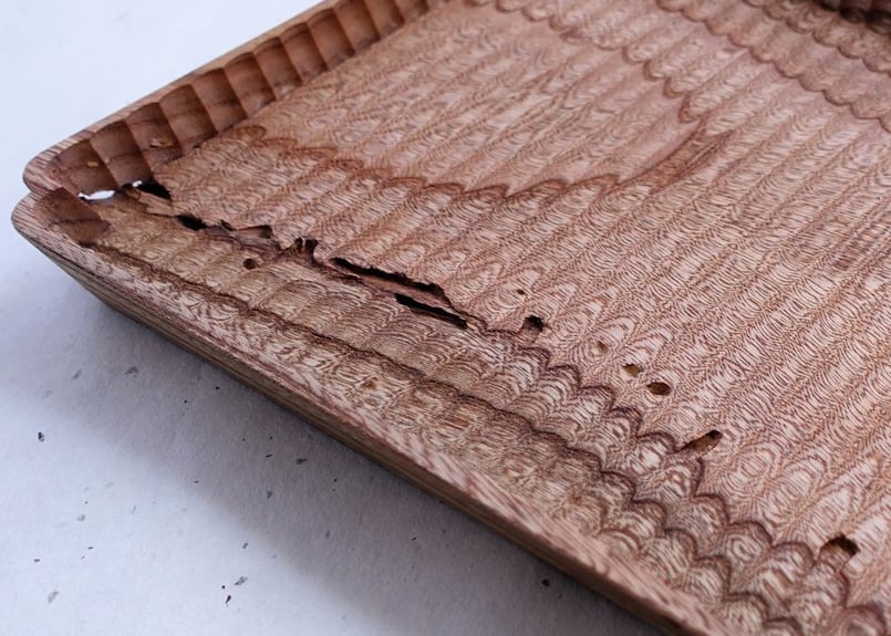 ご予約商品】入隅 我谷盆 欅 30×20×2.5cm ナチュラル | 明野の小さなお盆や