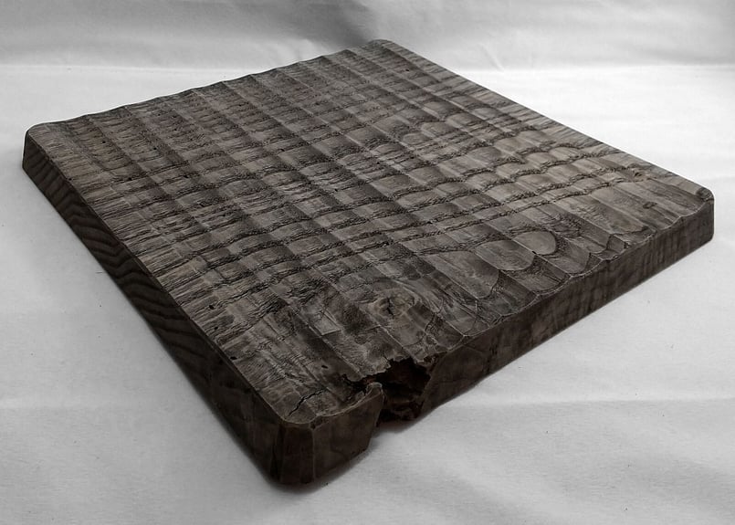 予約商品】我谷盆 #161 栗 30×30×2.5 cm ダークグレー No264