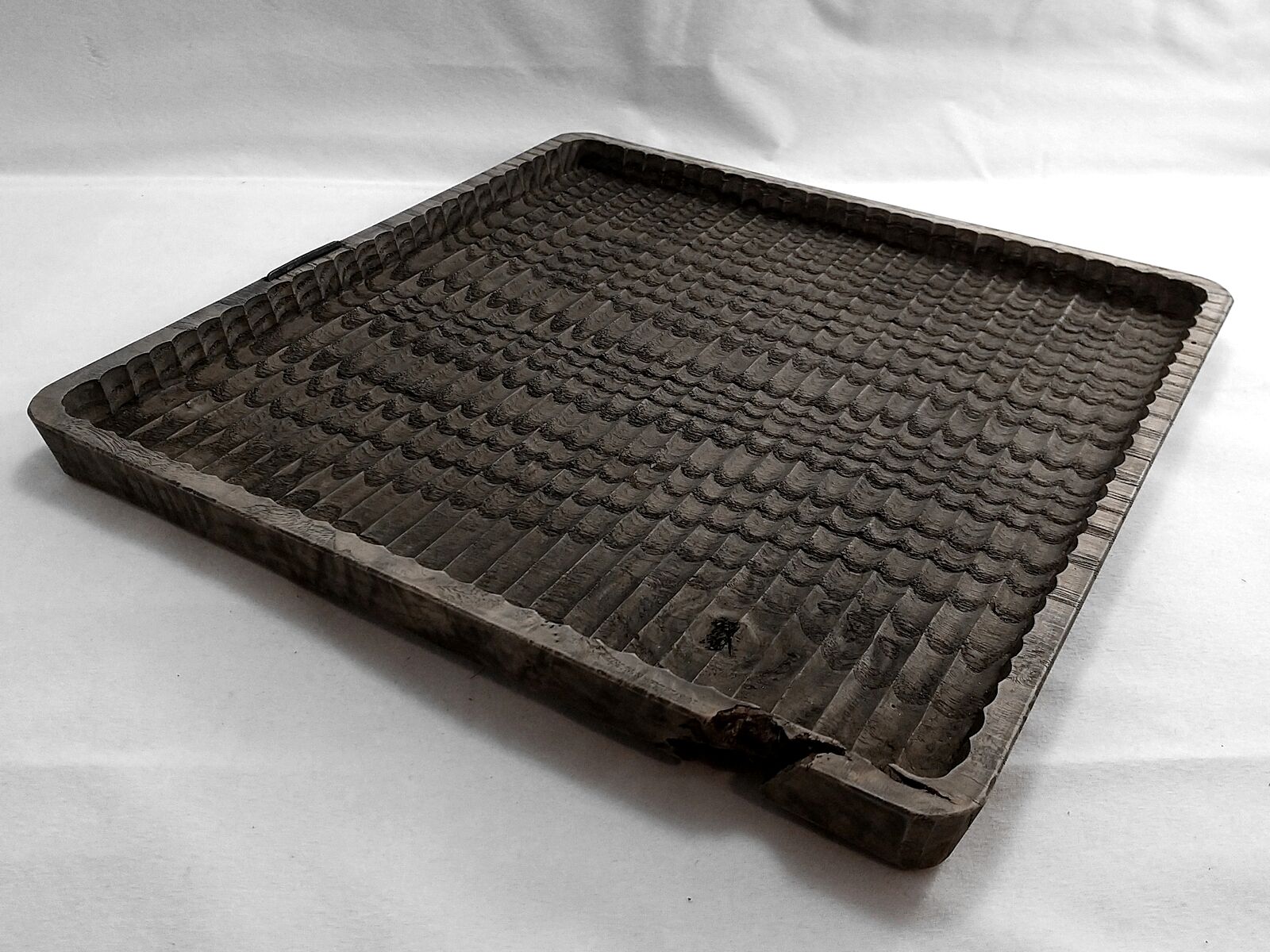 予約商品】我谷盆 #161 栗 30×30×2.5 cm ダークグレー No264 | 明野