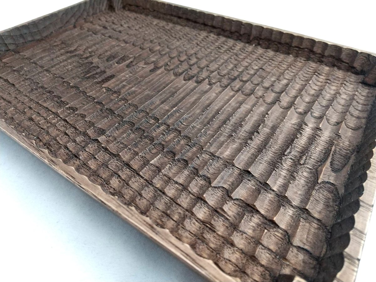 予約商品】入隅 我谷盆 #181 栗 26×18×2.5 cm ダークブラウン No323