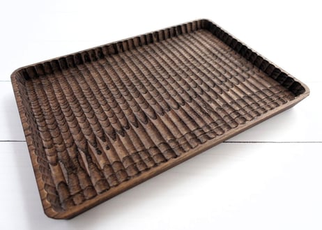 お盆 折敷 我谷盆 綺麗な木目の小ぶりの我谷盆 お盆 トレイ 木地盆 折敷 お盆・トレイ