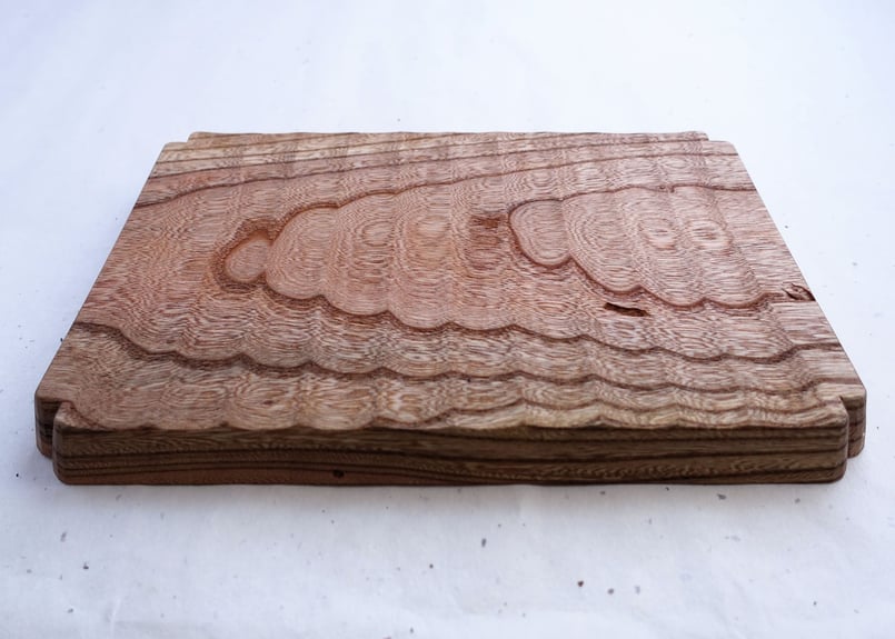 ご予約商品】入隅 我谷盆 欅 30×20×2.5cm ナチュラル | 明野の小さなお盆や