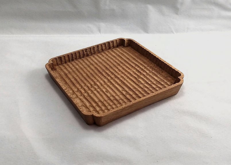 予約商品】入隅 我谷盆 #184 栗 18×18×2.5 cm ブラウン No326 | 予約商品】入隅 我谷盆 #184 栗 18×18×2.5 cm ブラウン No326 |