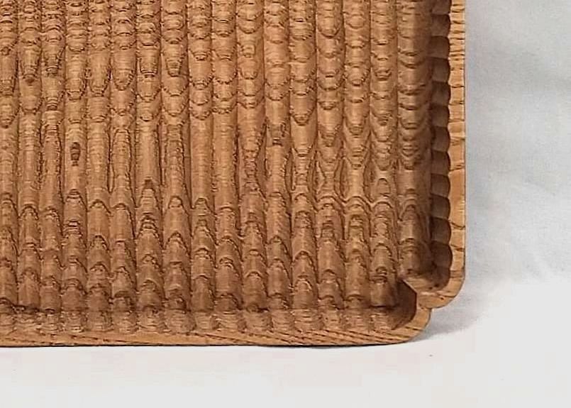 我谷盆風　隅入角盆　ケヤキ材　約32cm×約22cm 角盆 象谷33cm | Shop 87.5