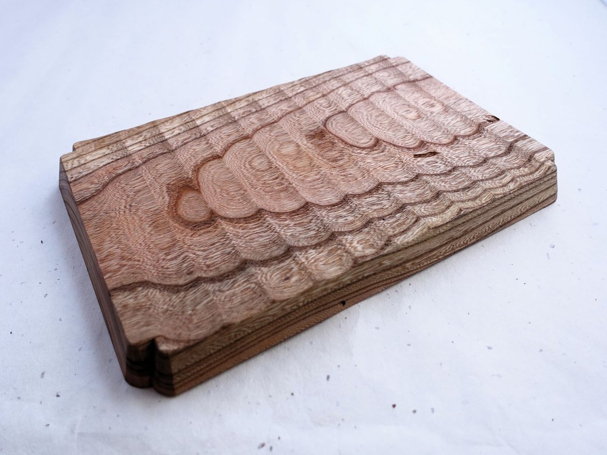 ご予約商品】入隅 我谷盆 欅 30×20×2.5cm ナチュラル | 明野の小さなお盆や