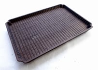 予約商品】入隅 我谷盆 #180 栗 26×18×2.5 cm ダークブラウン