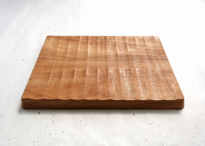 我谷盆 栃(トチ) 26×18×2cm ナチュラル | 明野の小さなお盆や