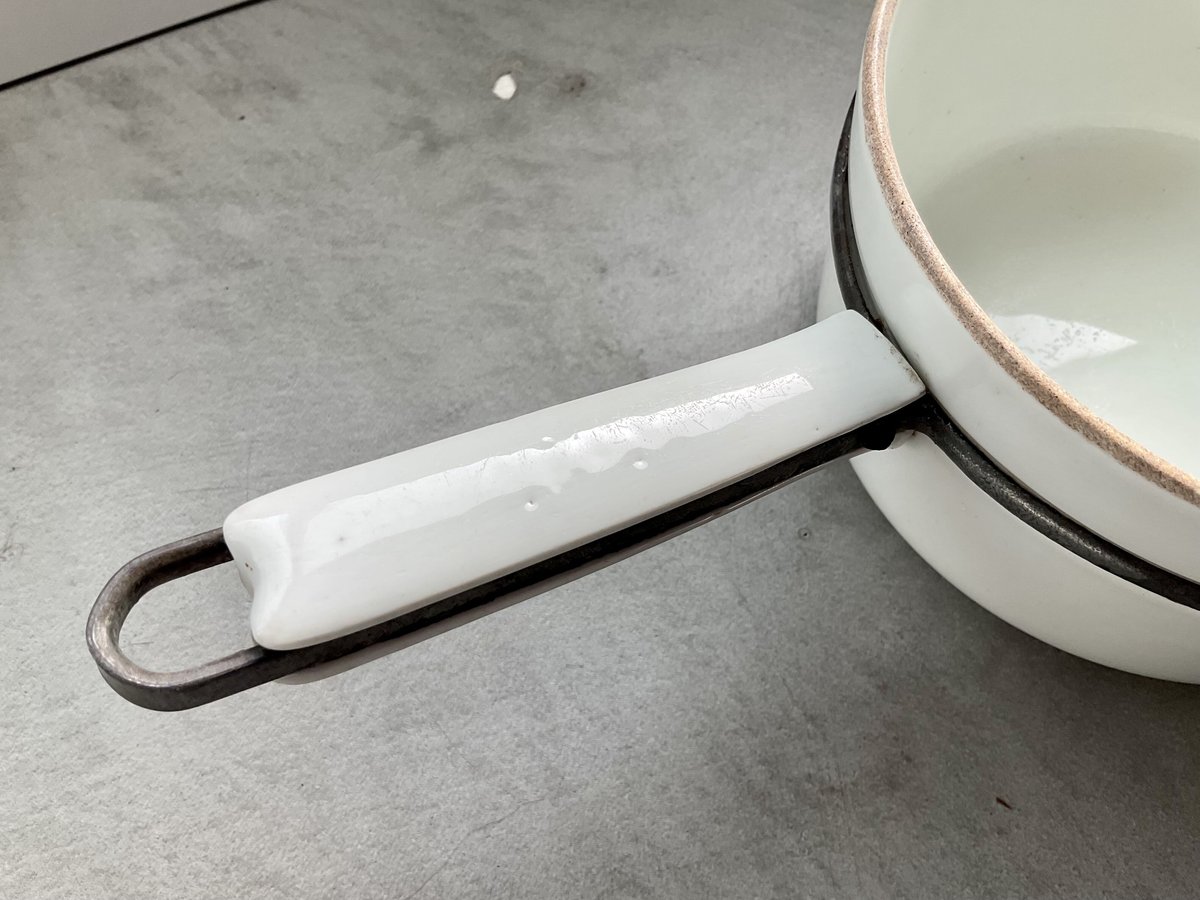 aluminite ミニ 両手鍋 ペールブルー オーブン リモージュ フランス