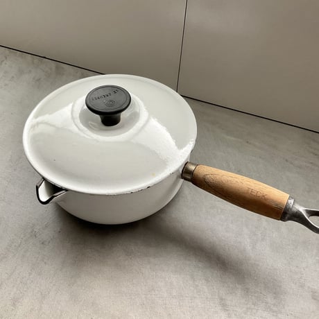 1950年代　フランス製 Le Creuset鍋/Wood持手18cm(D)