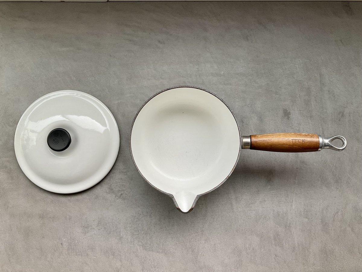 1950年代 フランス製 Le Creuset鍋/Wood持手16cm(H) | griott