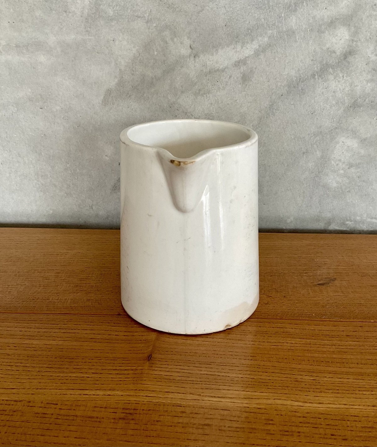 1940年代 フランス製DIGOIN&SARREGUEMINES-White Jug | gr