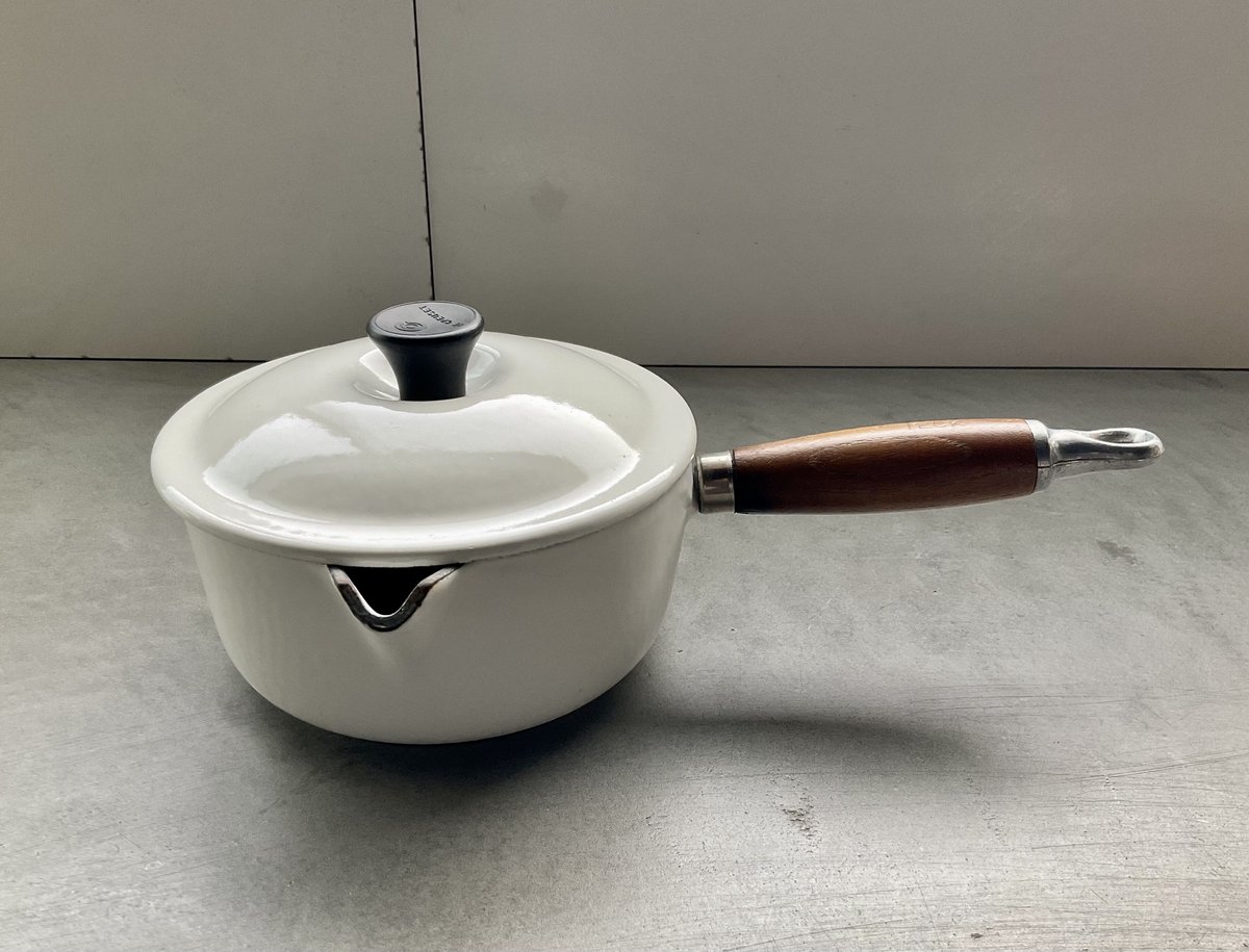 1950年代 フランス製 Le Creuset鍋/Wood持手16cm(H) | griott