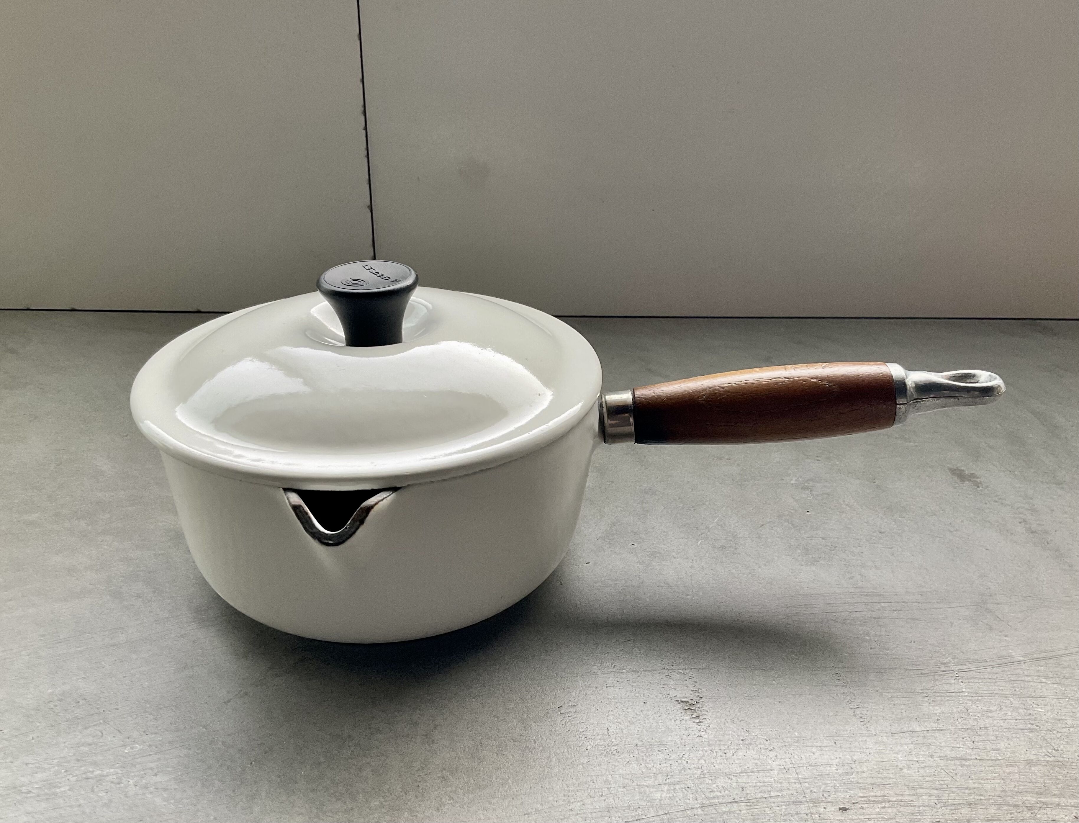 1950年代 フランス製 Le Creuset鍋/Wood持手16cm(H) | griott