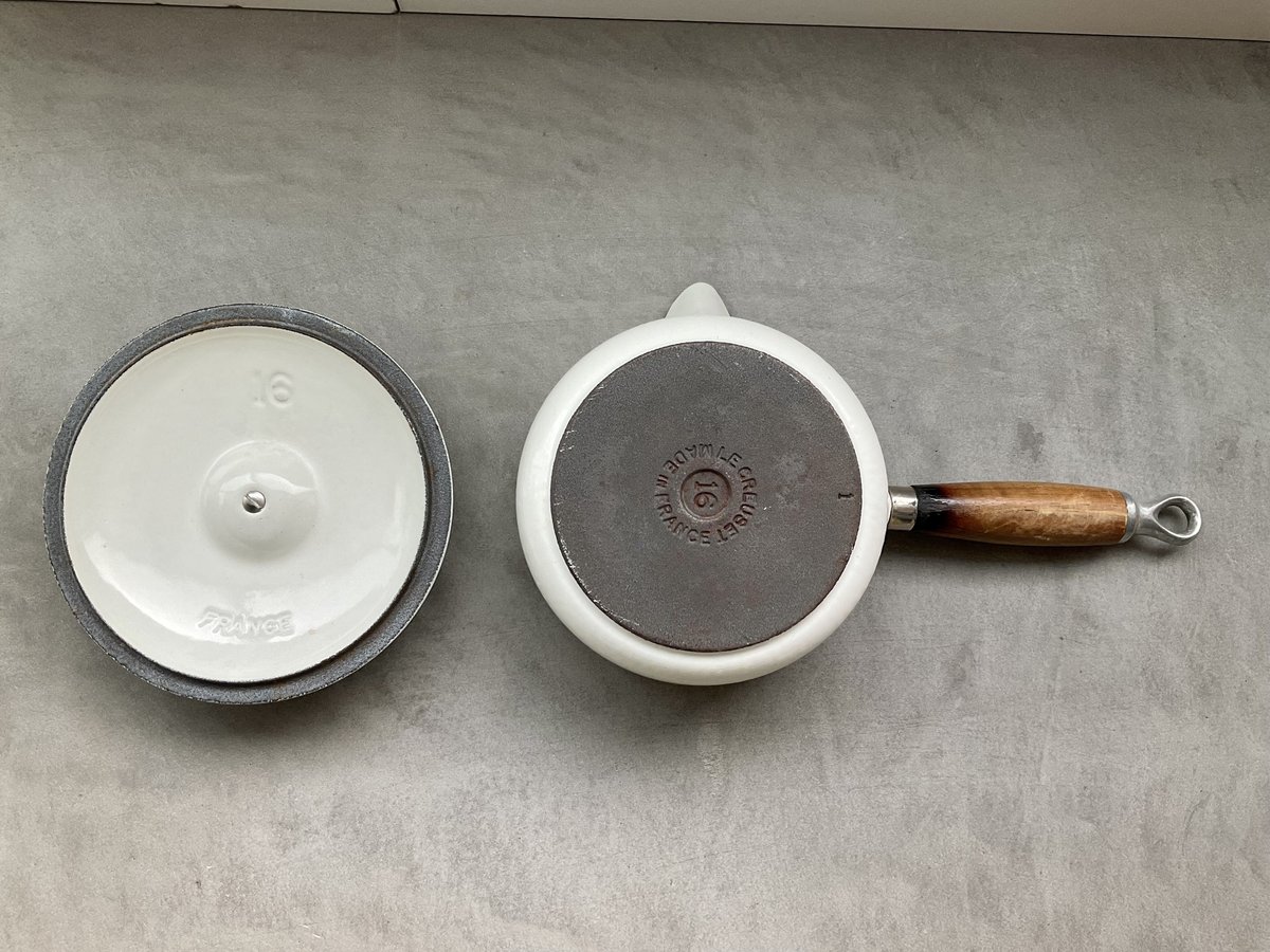 1950年代 フランス製 Le Creuset鍋/Wood持手16cm(H) | griott