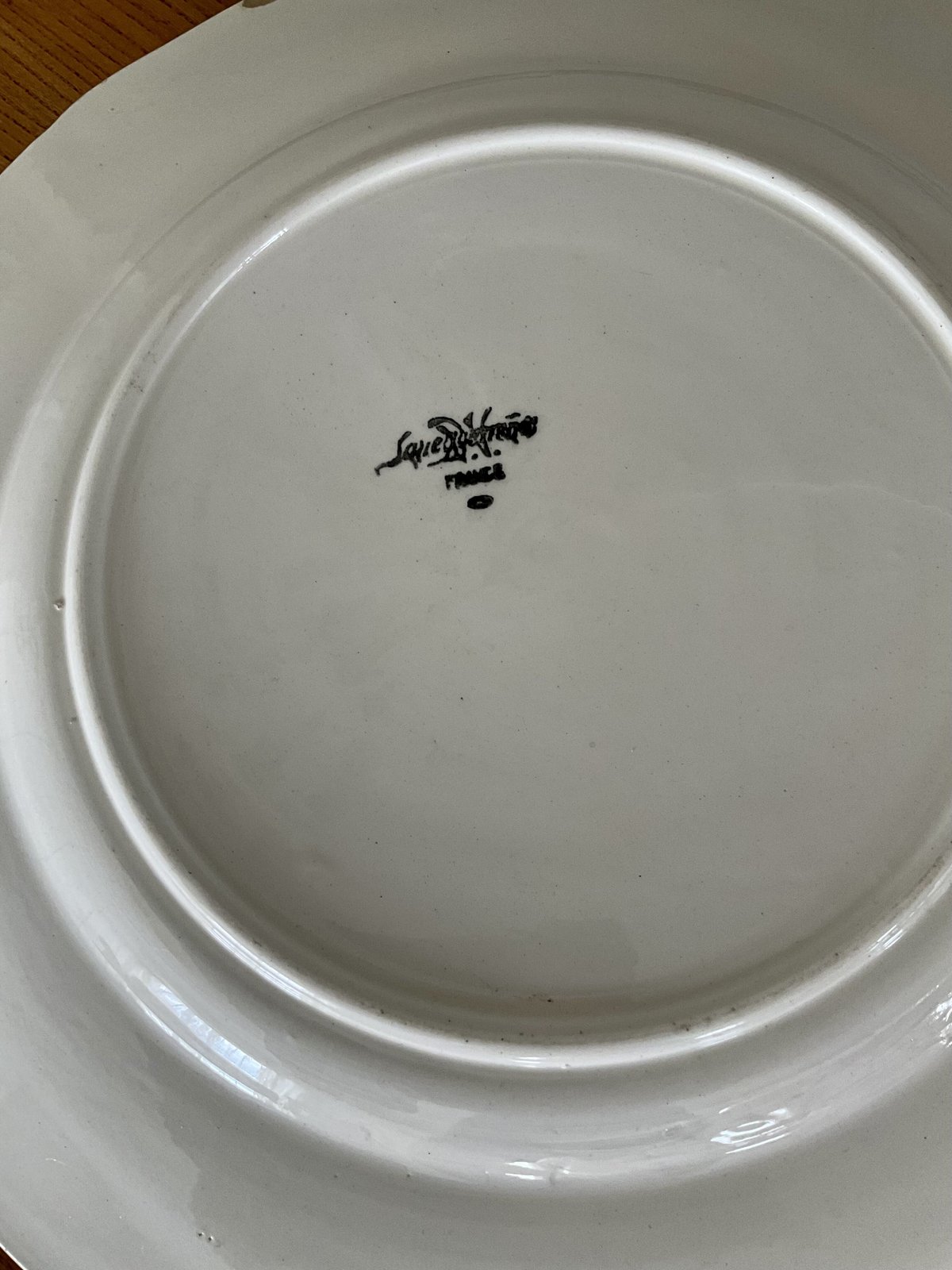 1940年代 フランス製DIGOIN&SARREGUEMINES-White Plate | 