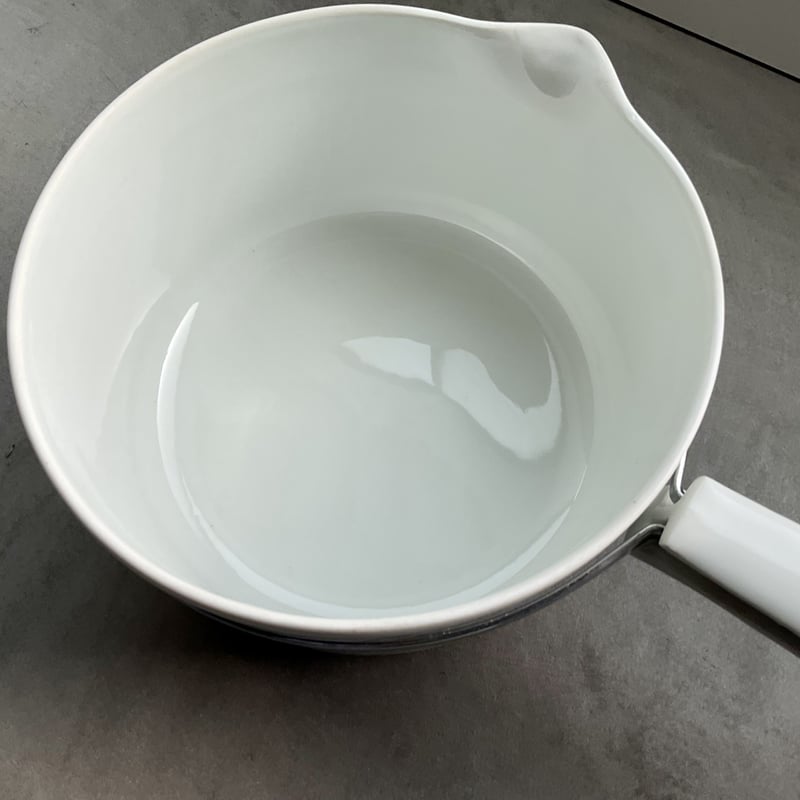 1950年代 フランス製 Limoges社Aluminiteシリーズ/ハンドル陶器鍋(蓋