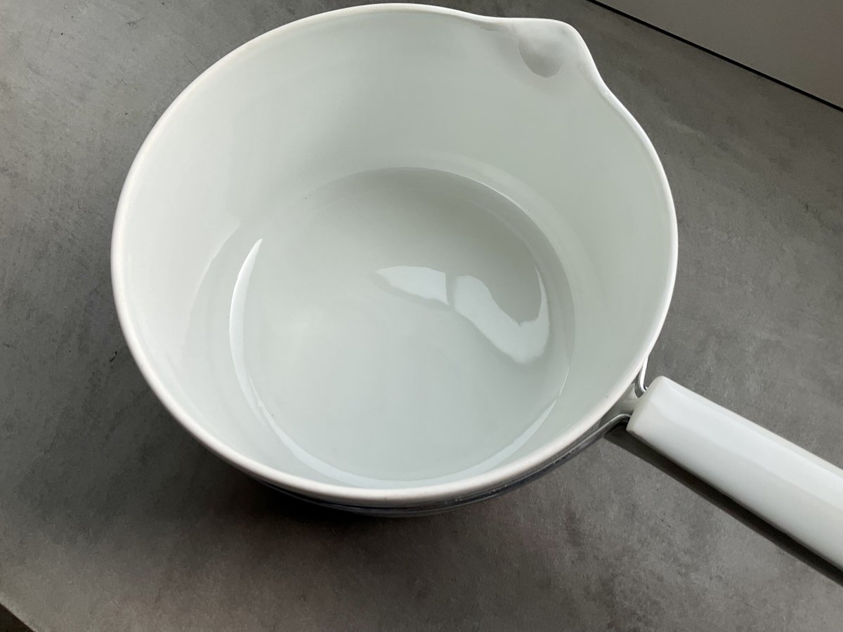 1950年代 フランス製 Limoges社Aluminiteシリーズ/ハンドル陶器鍋(蓋 1950年代 フランス製 Limoges社Aluminiteシリーズ/ハンドル陶器鍋(蓋