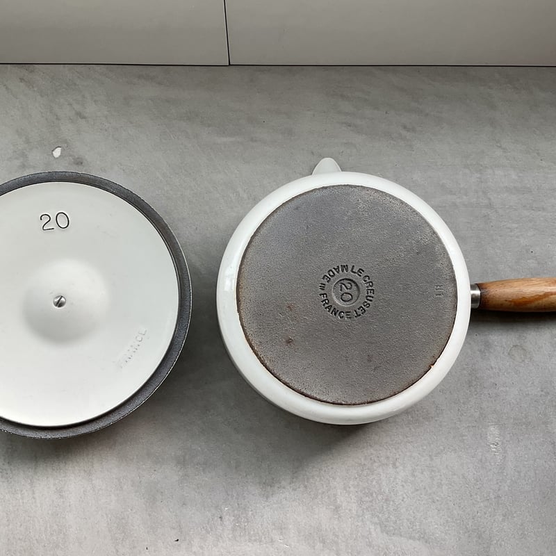 1950年代 フランス製 Le Creuset鍋/Wood持手20cm(D) | griott