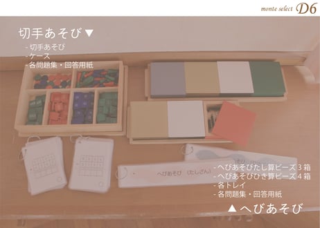 monte select D6　算数って具体物を使うとこんなに面白い！
