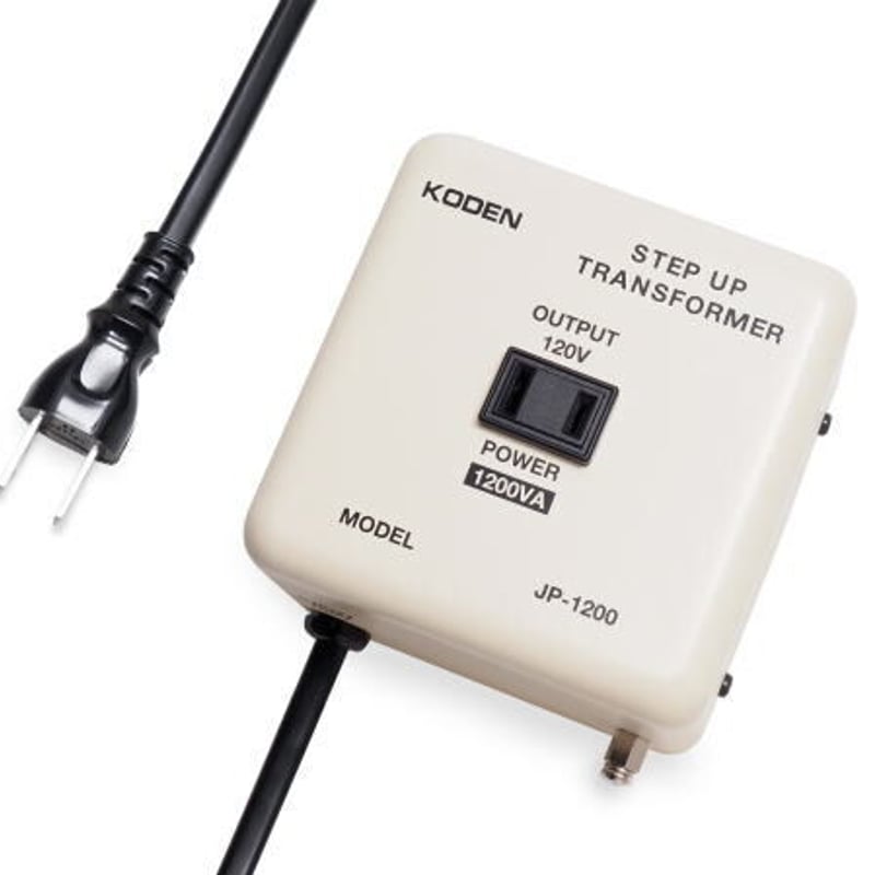 東京興電 KODEN ステップアップトランス JP-1200 国内用 110～130V地域 
