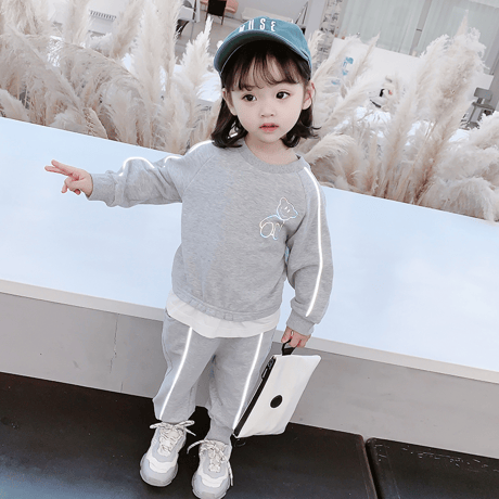 ❣️ヒカルBear　春秋冬可愛い女の子韓国風❣️カジュアルウェア　２点セットアップ