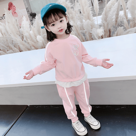 ❣️ヒカルBear　春秋冬可愛い女の子韓国風❣️カジュアルウェア　２点セットアップ