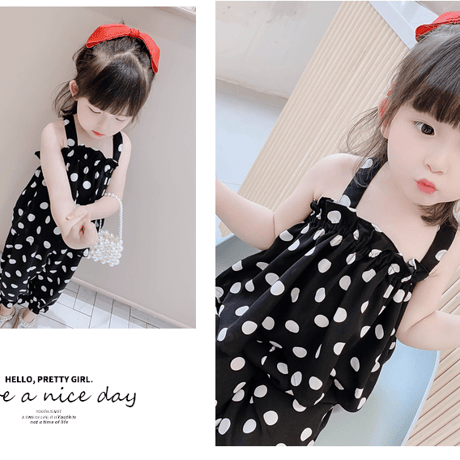 ❣️超可愛い柄女の子韓国風ファッション❣️シフォン2セットアップ