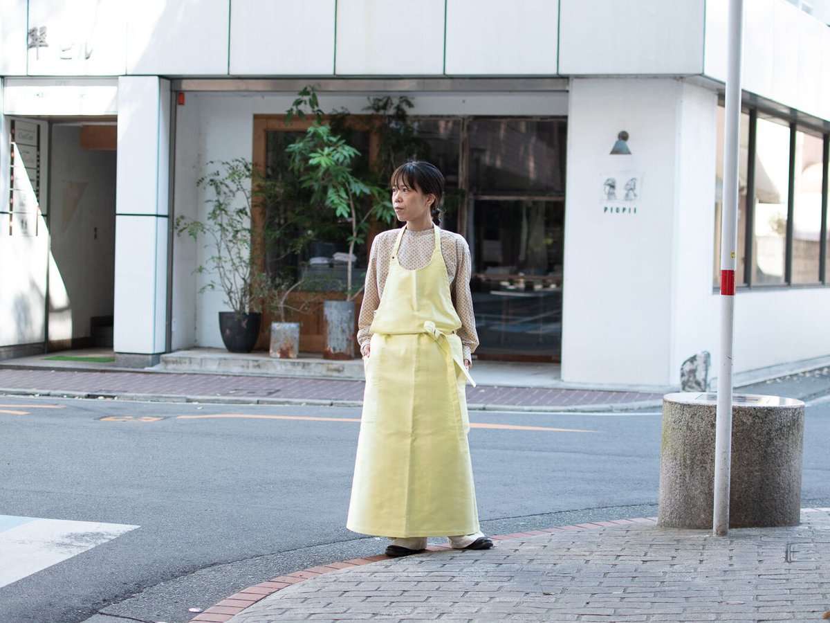 ウティ　OUTILエプロンワンピース OUTIL ウティ APRON CRAMANS -BEAUJOLAIS/ CITRON- |