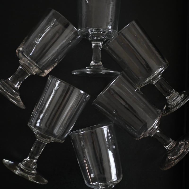 SOUVENIR de PARIS アンティークビストログラス 1脚 ＆ ワイン 2本