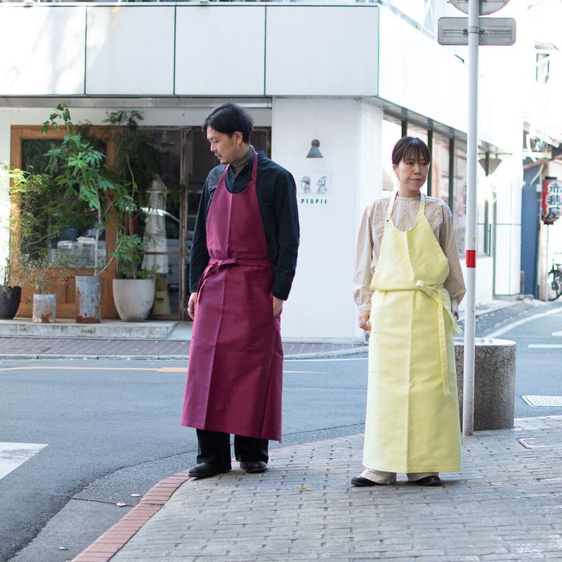 outil ウティ　エプロンワンピース OUTIL ウティ APRON CRAMANS -BEAUJOLAIS/ CITRON- |