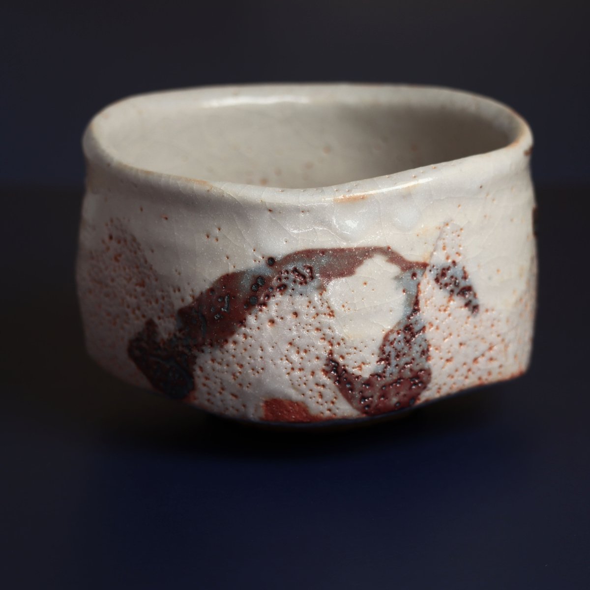 中島一耀 志野茶碗 | Antique Shunmeido petit