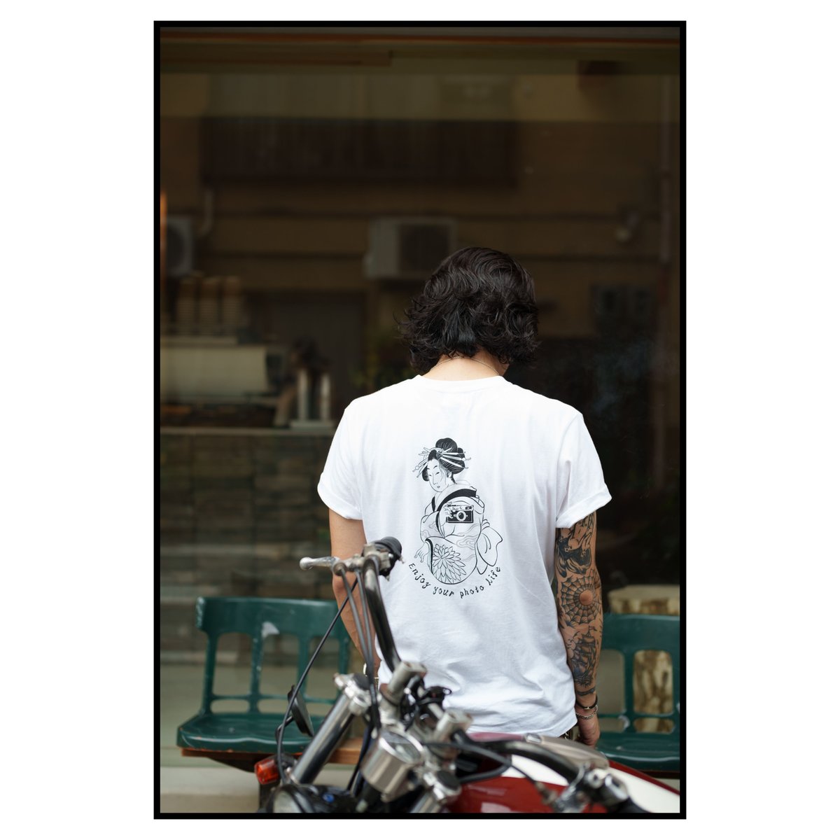 Enjoy your photo Life Tシャツ ホワイト | THE Buddy WE