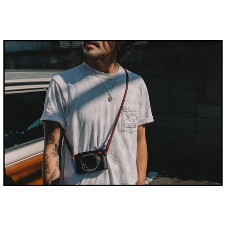 (生産終了)kyoto boys original camera strap  ブラウンレッド