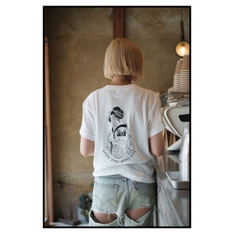 Enjoy your photo Life Tシャツ  ホワイト