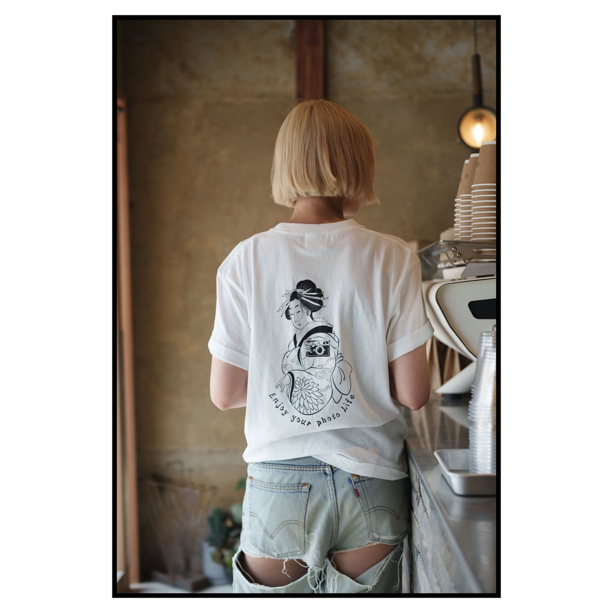 LIFE PICTURE COLLECTION別注CHTシャツホワイト LIFE PICTURE COLLECTION別注CHTシャツホワイト LIFE PICTURE