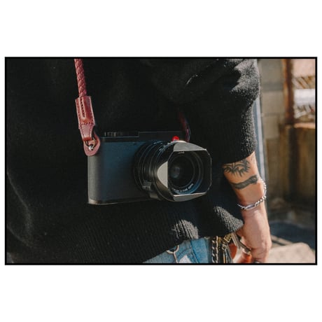 (生産終了)kyoto boys original camera strap  ブラウンレッド