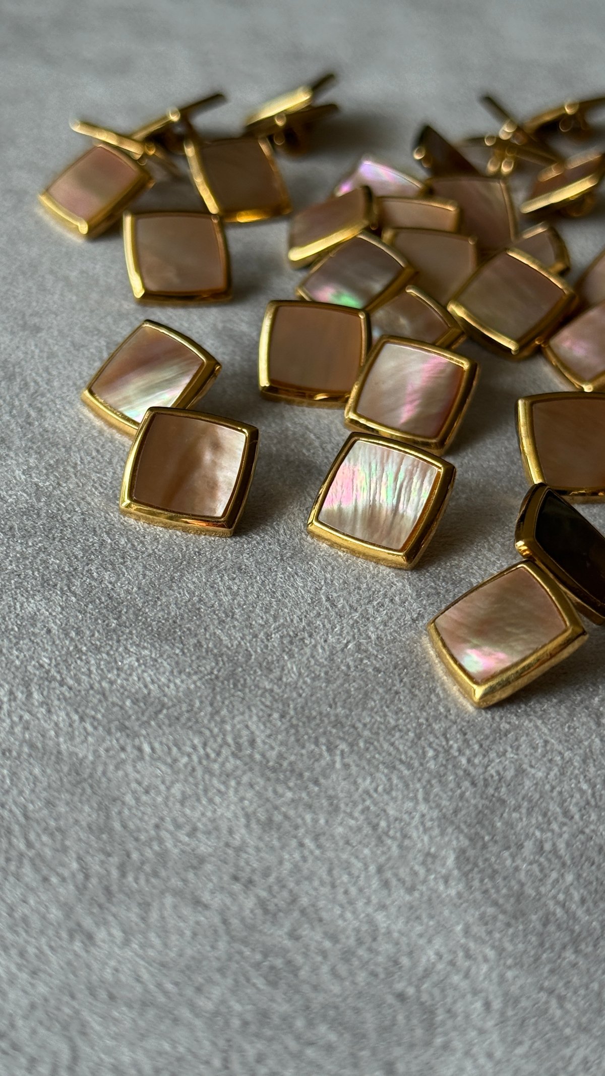 square shell × chain ピアス/イヤリング | L'ARC/ラルク