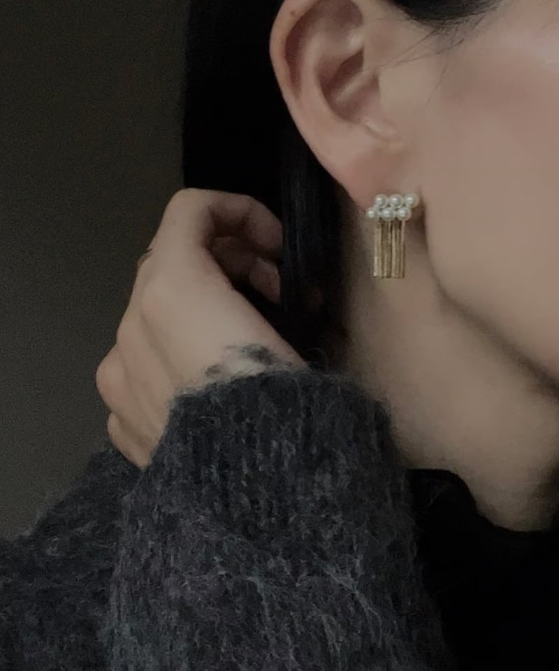 straight-line pearl ピアス/イヤリング | L'ARC/ラルク